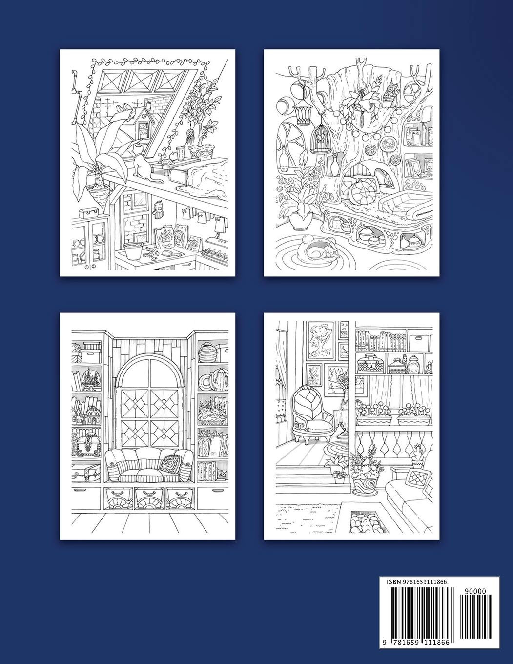 Nice Little Town Interiors Coloring Book, Tatiana Bogema - Imagem 2