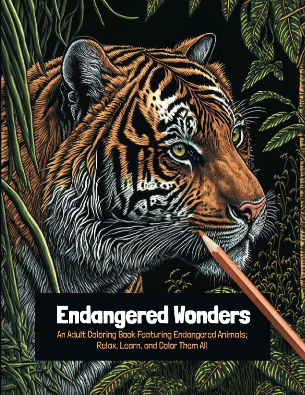 Endangered Wonders Coloring Book, Clair Essa