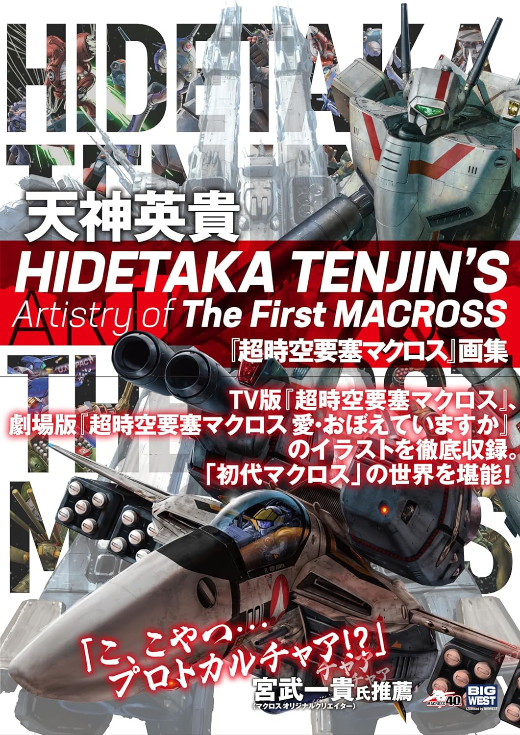 Hidetaka Tenjin's Artistry of The First Macross Art Album