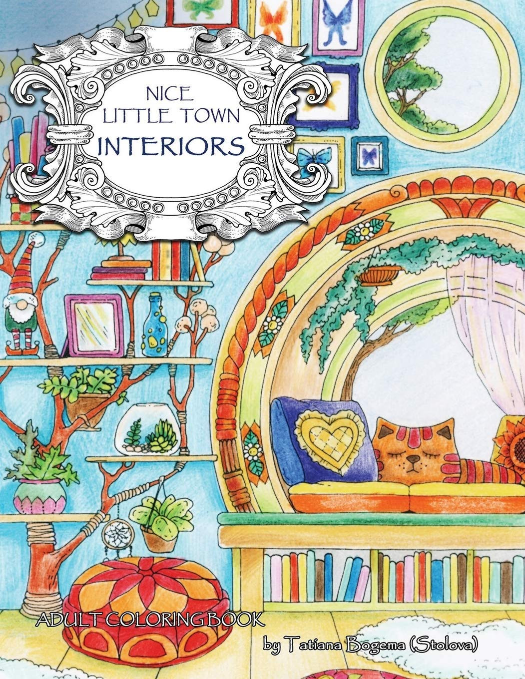 Nice Little Town Interiors Coloring Book, Tatiana Bogema