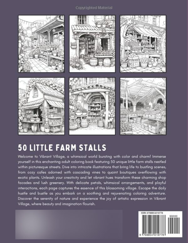 Little Farm Stalls: Coloring Book , Lolita Diamond - Imagem 2