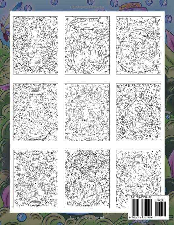 Secret Garden Glass Jar Coloring Book, Ava Browne - Imagem 2