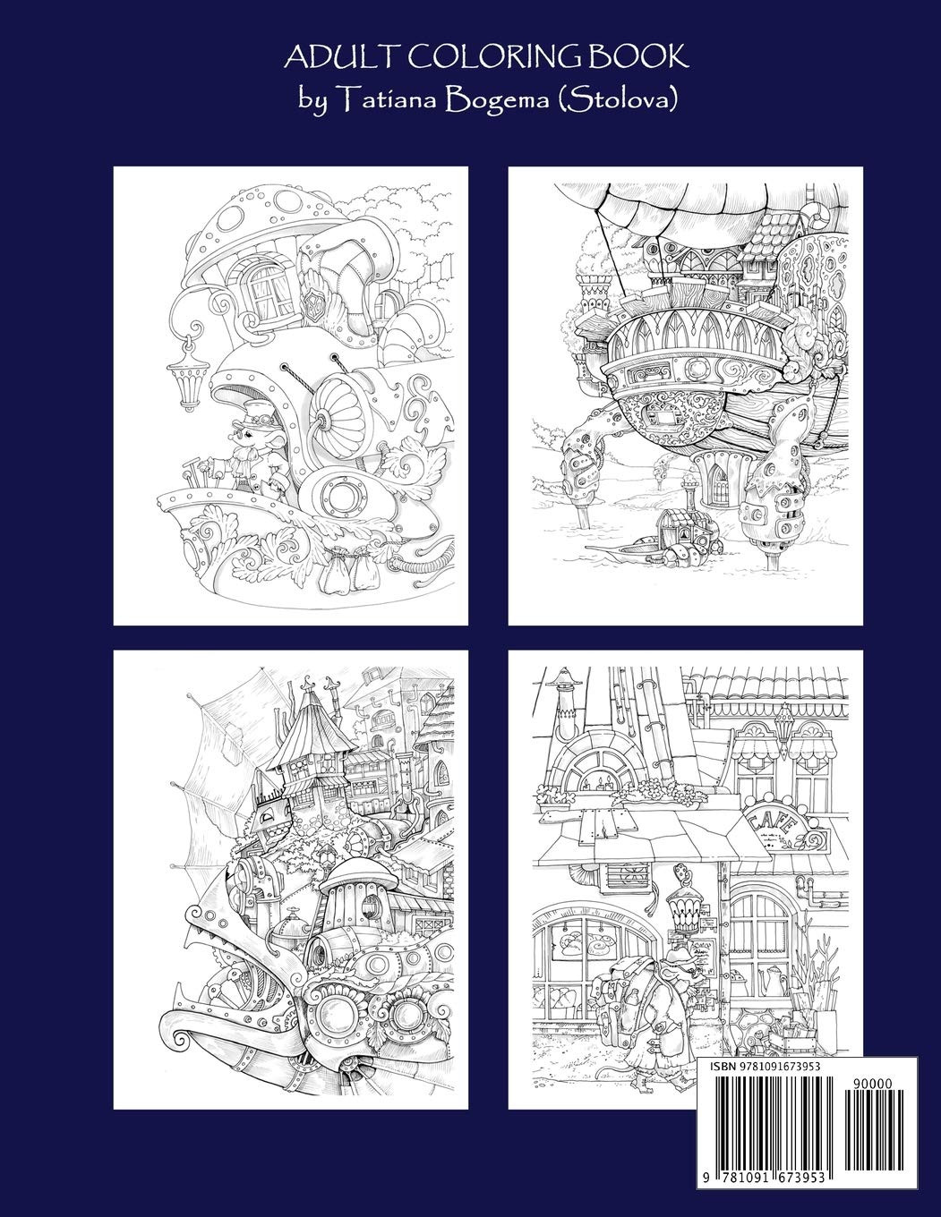 Nice Little Town 8 Adult Coloring Book, Tatiana Bogema - Imagem 2