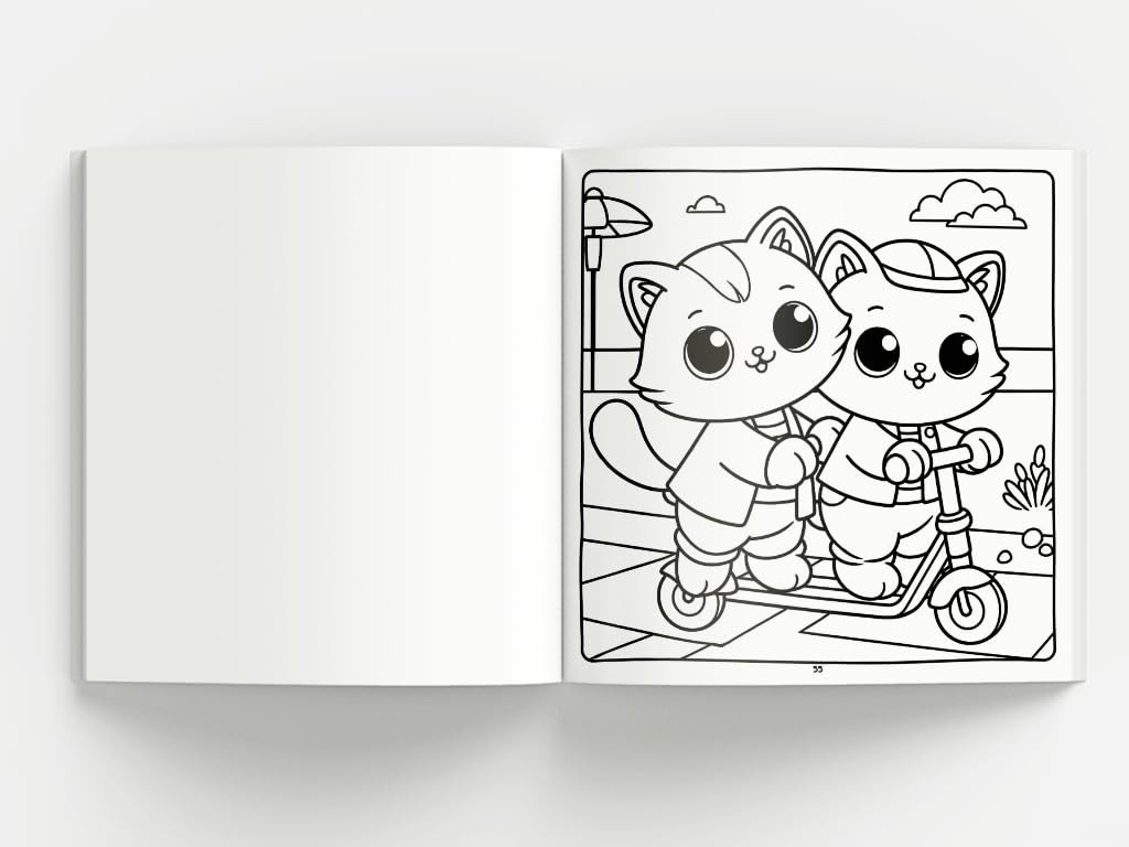 Cute & Comfy Coloring Book for Adults - Bold Easy - Livro de Colorir Adulto - Imagem 3