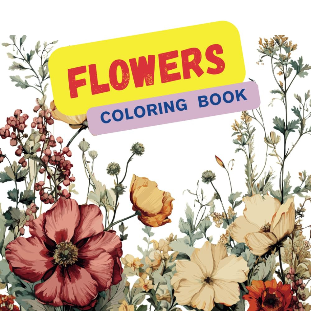 Flowers Coloring Book, Smith Studio