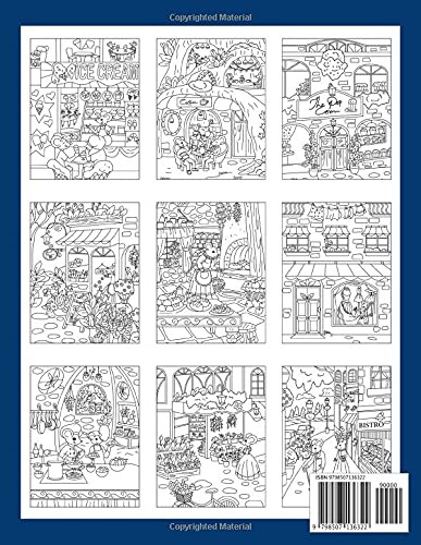 Secret Village Main Street Coloring Book, Ava Browne - Imagem 2