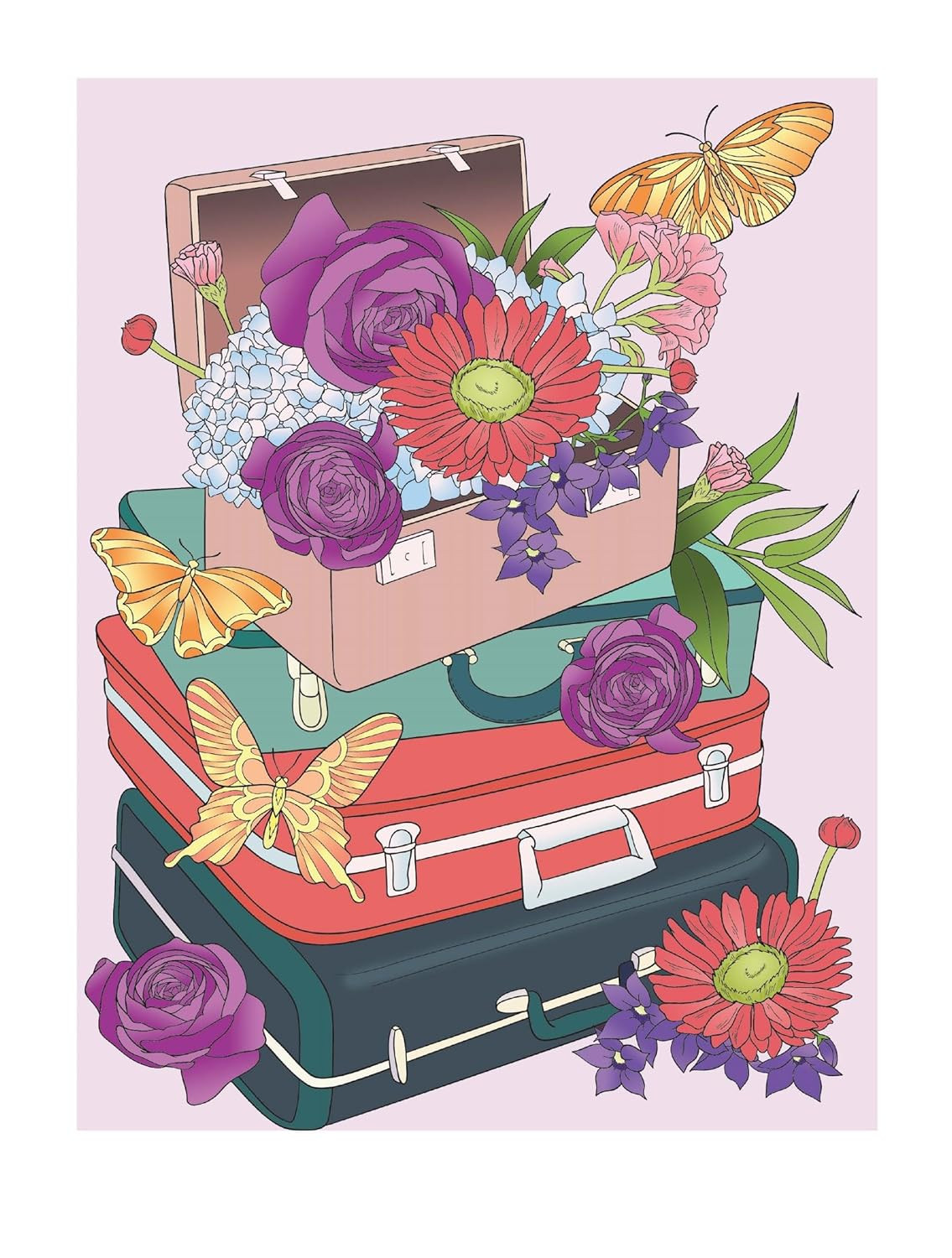 Creative Haven Flower Fancy Coloring Book, Jessica Mazurkiewicz - Imagem 4