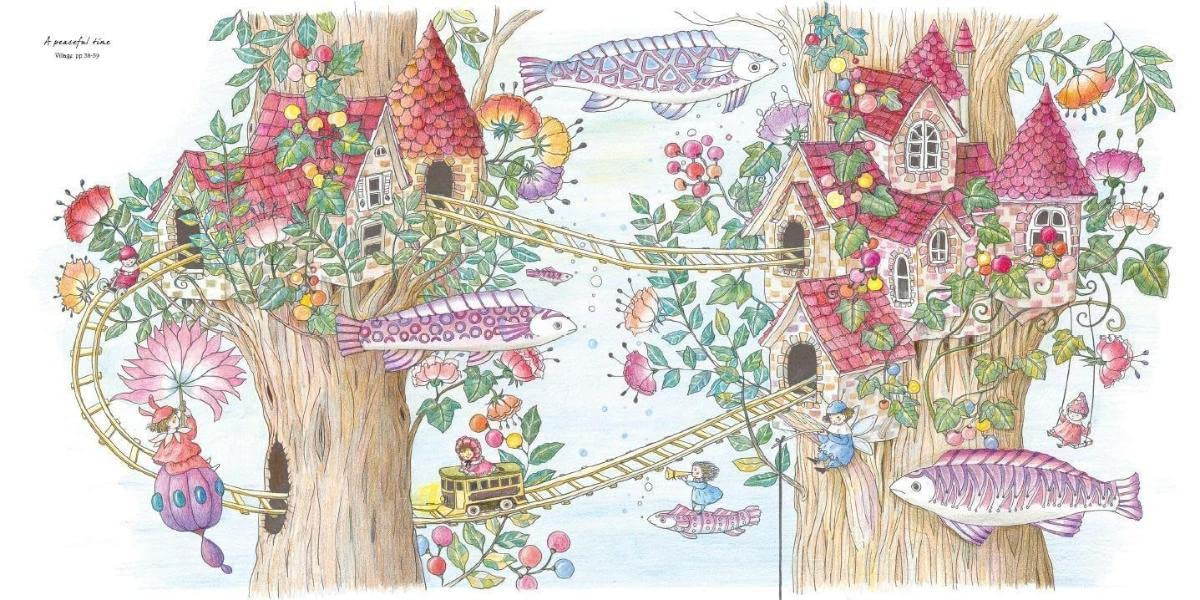 Flower Coloring Picture Book: A Journey to a Magical Land - Imagem 2