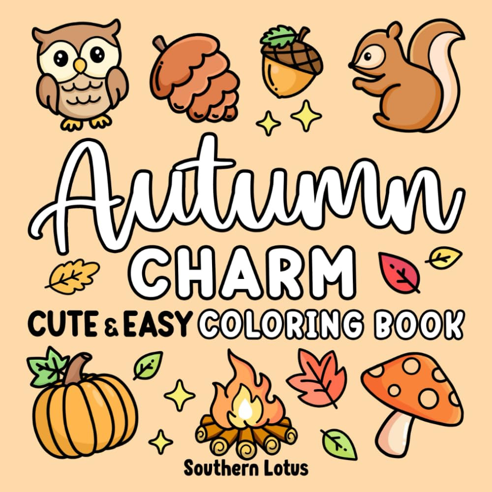 Autumn Charm: Coloring, Southern Lotus