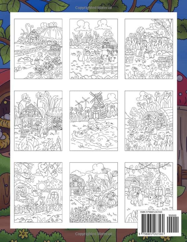 Barnyard Village Coloring Book, Ava Browne - Imagem 2