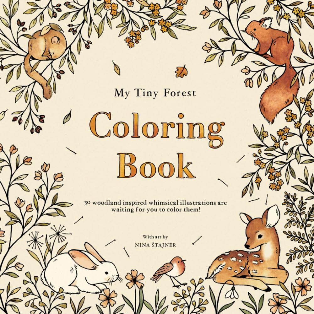 My Tiny Forest: Coloring Book, Nina Stajner