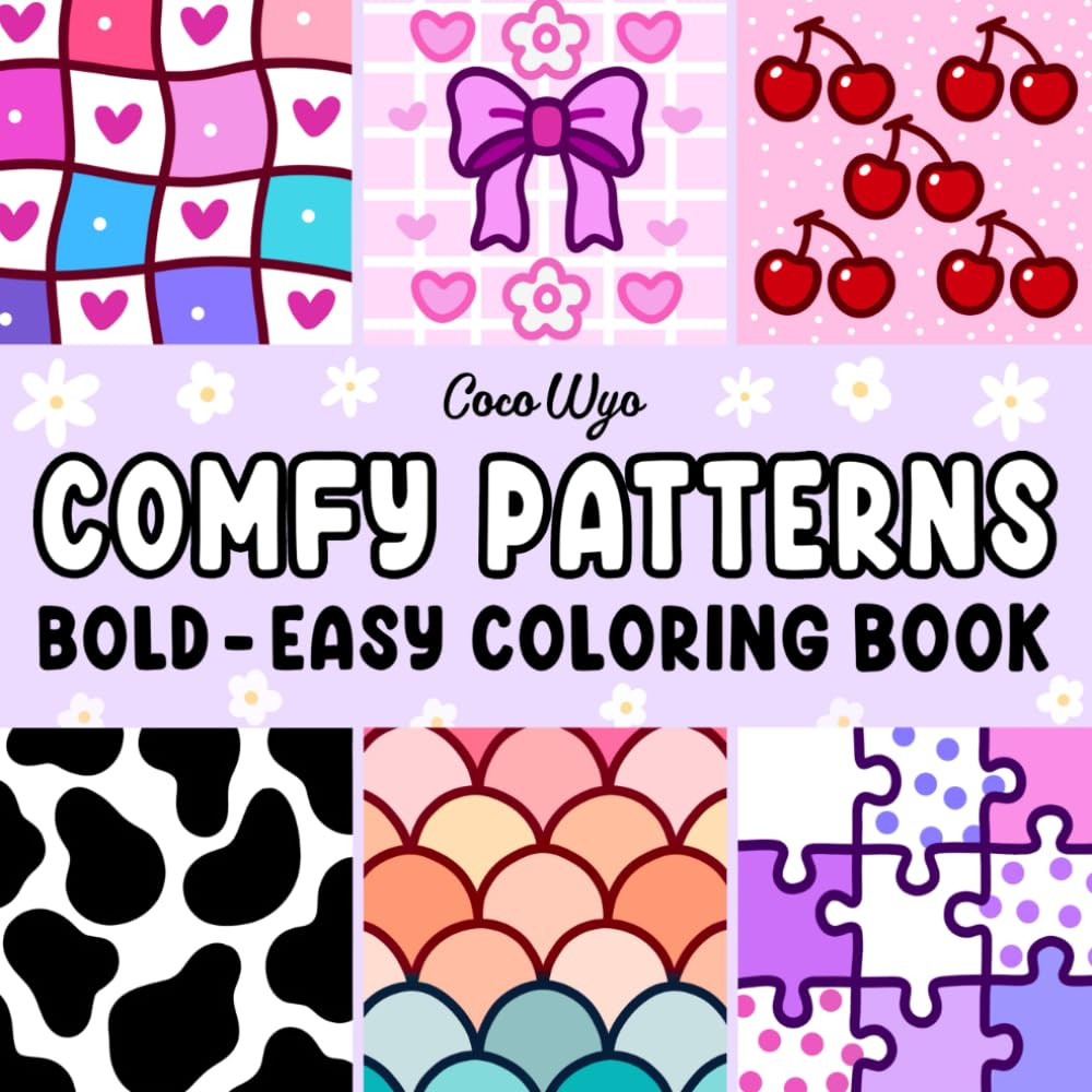 Comfy Patterns: Coloring Book, Coco Wyo