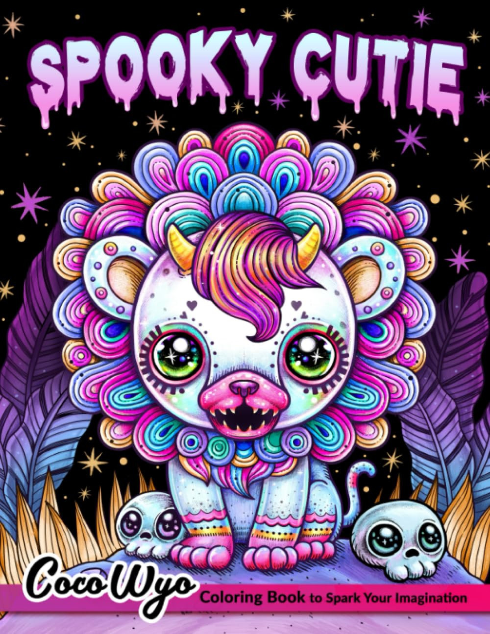 Spooky Cutie Adult Coloring Book, Coco Wyo