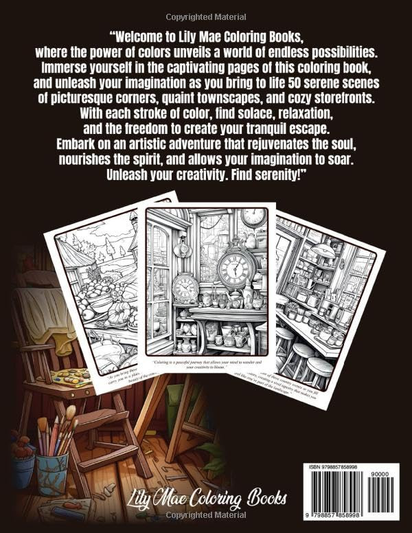 Country Town Coloring Book, Lily Mae - Imagem 2