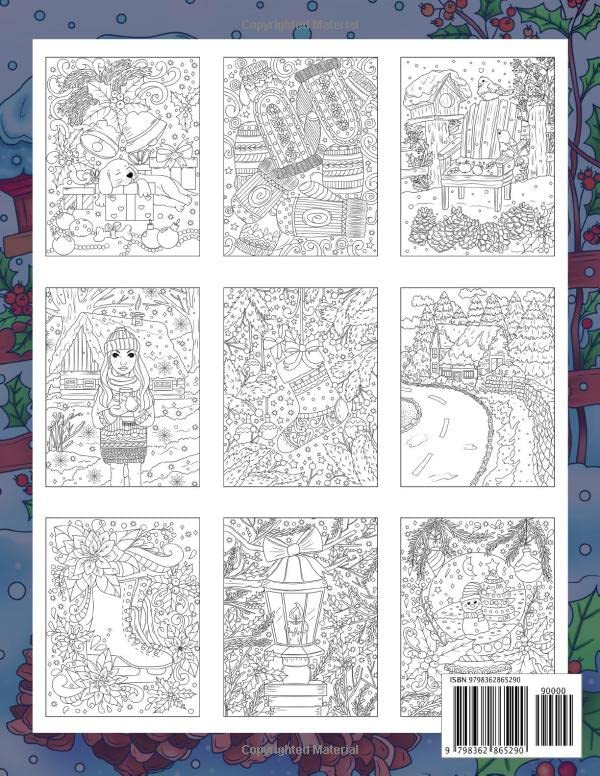 Winter Charm Coloring Book, Ava Browne - Imagem 2