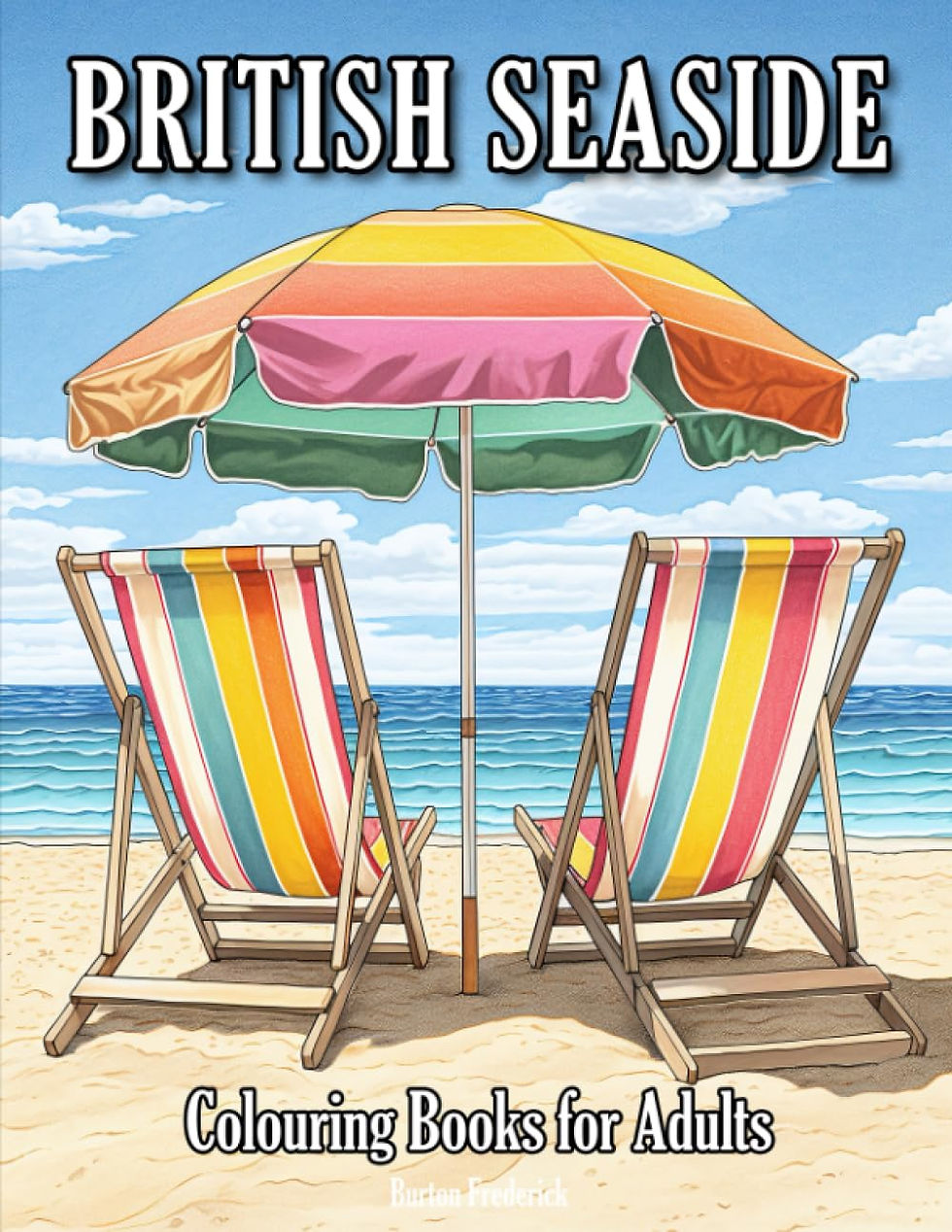 Book cover British Seaside: Colouring Books, Burton Frederick