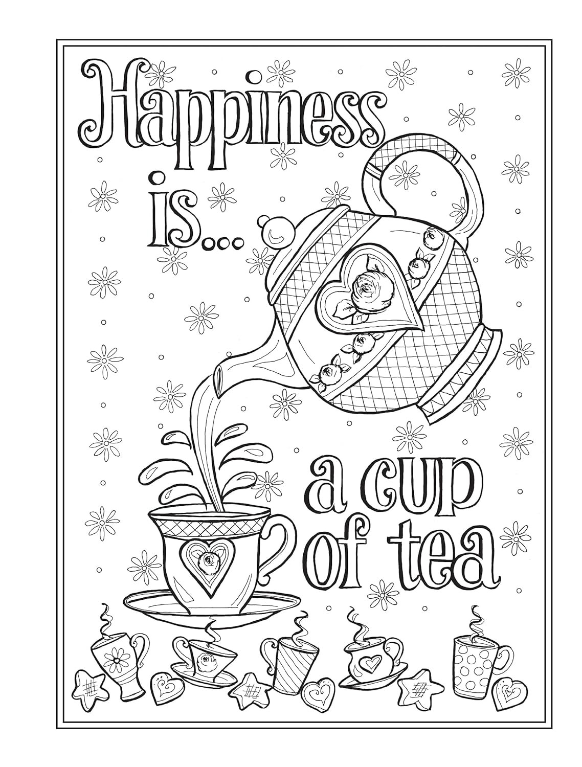 Creative Haven Afternoon Tea Coloring  Book, Teresa Goodridge - Imagem 4