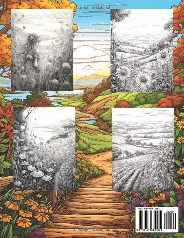 50 Tranquil Landscapes Coloring Book, Brenin Arthur - Imagem 2