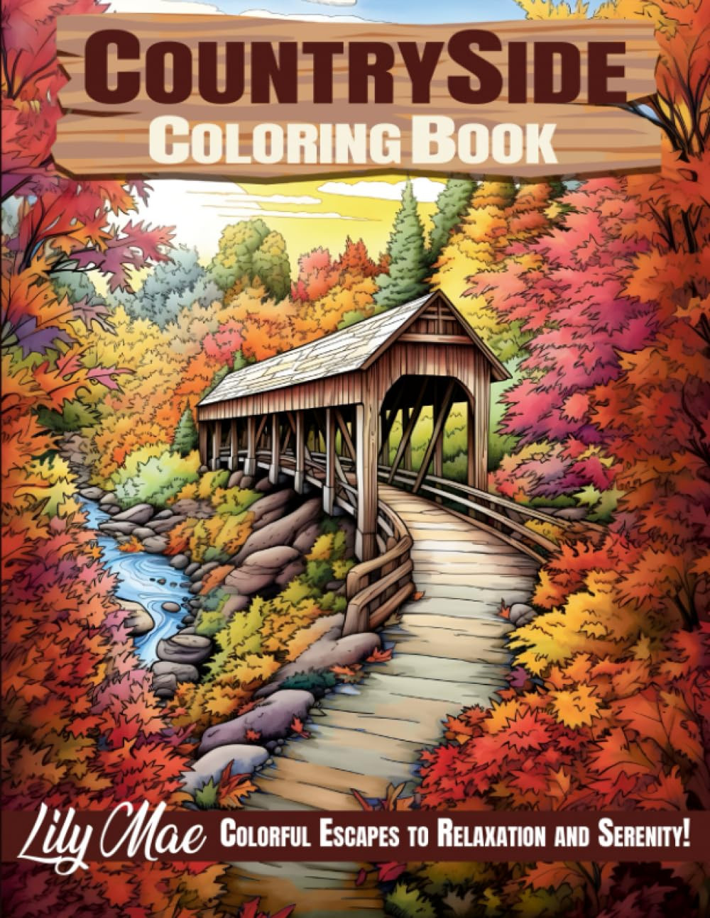 Countryside Coloring Book, Lily Mae