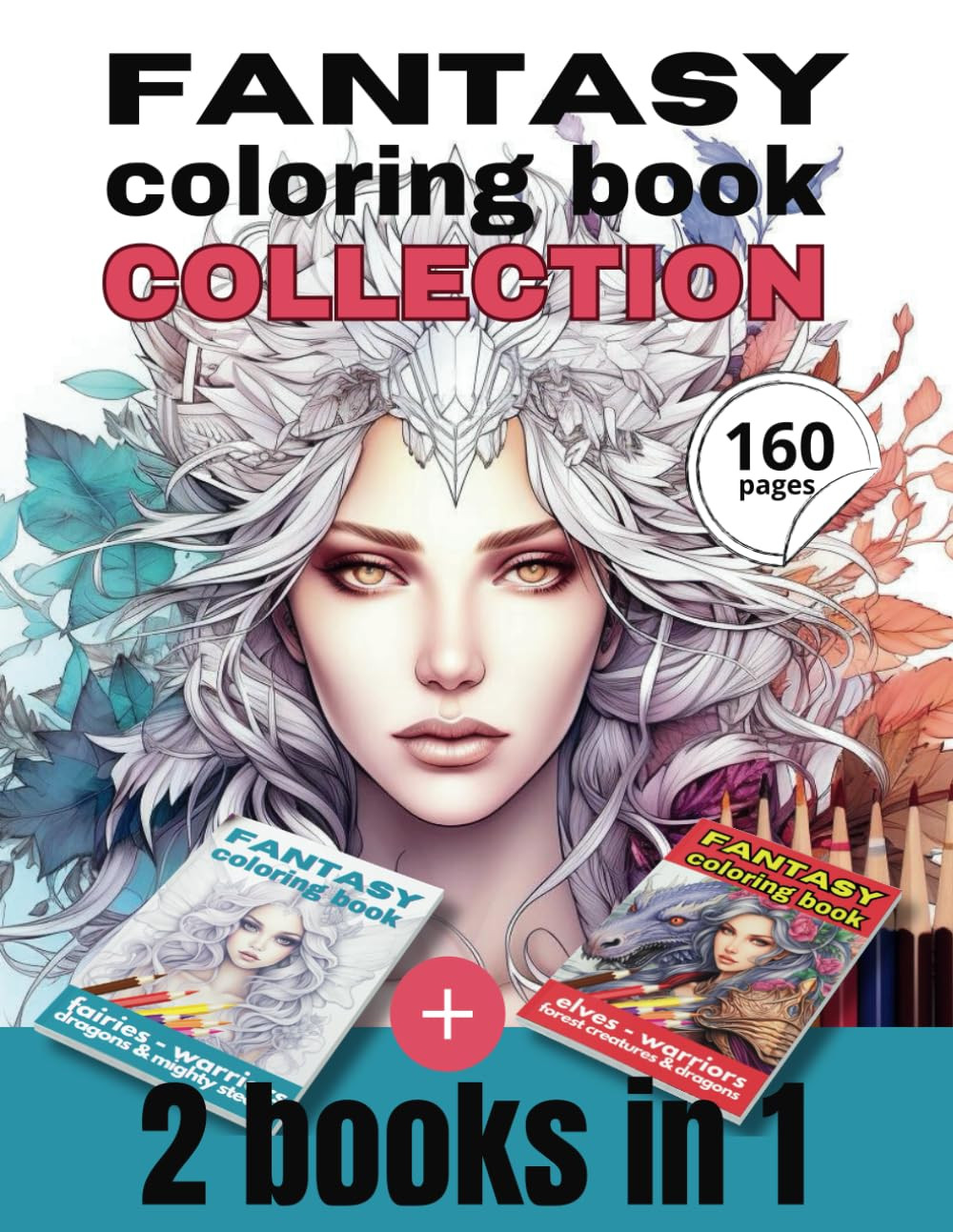 Fantasy Coloring Book Collection, Francesca Purple