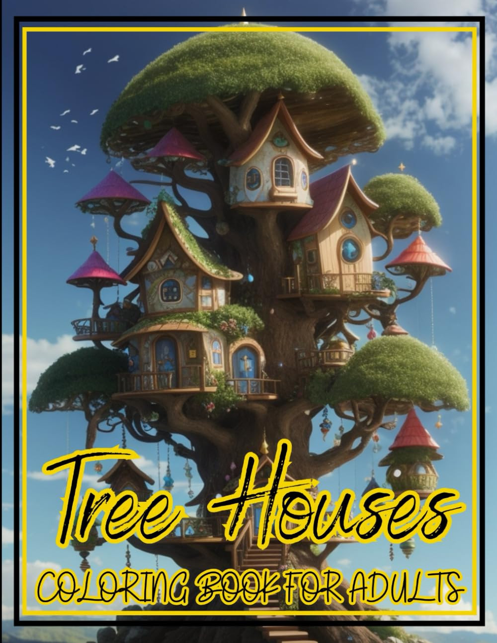 Tree Houses Coloring Book, Sheraden