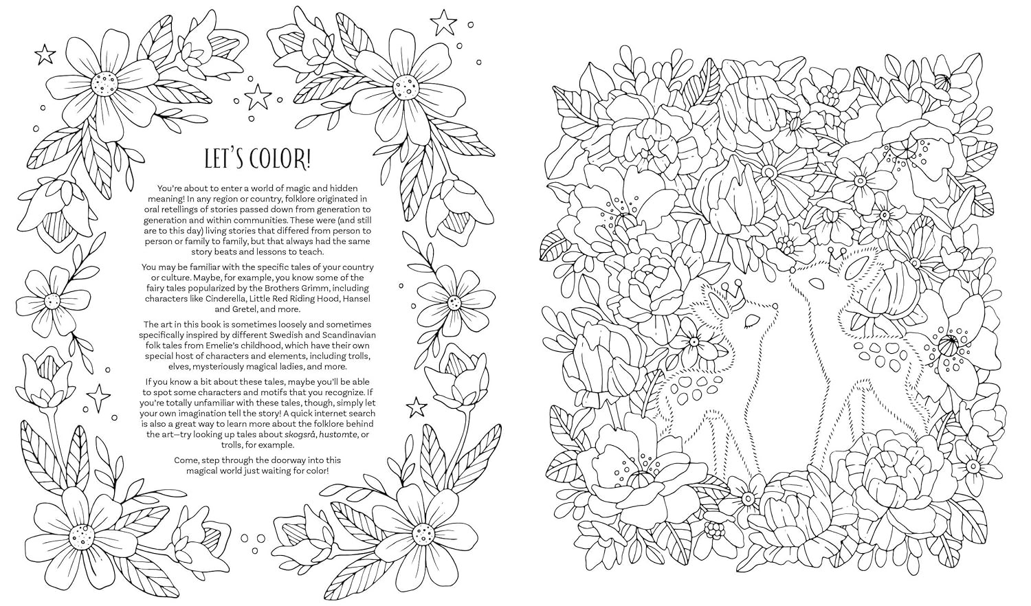 Fairy Tales & Folklore Coloring Book - Imagem 5