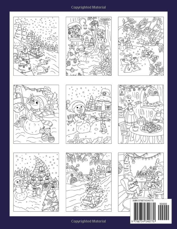 Secret Village Winter Coloring Book, Ava Browne - Imagem 2