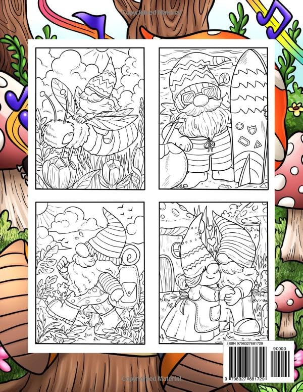 Cute Gnomes Coloring Book, Ava Browne - Imagem 2