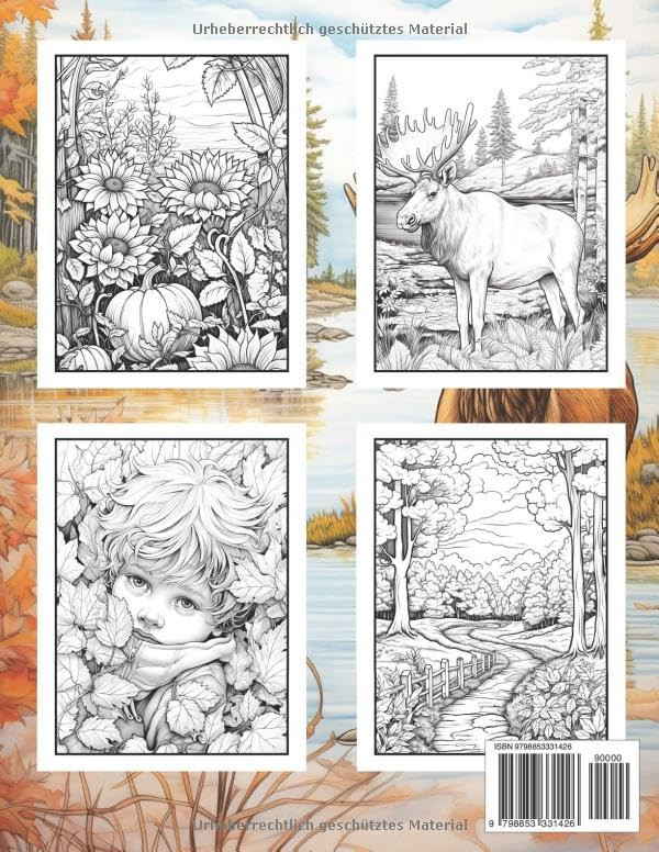 Malbuch fuer Erwachsene Herbst - mit 100 - Imagem 2