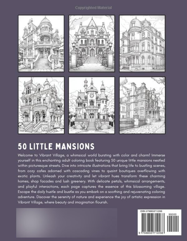 Little Mansions: Coloring Book, Lolita Diamond - Imagem 2