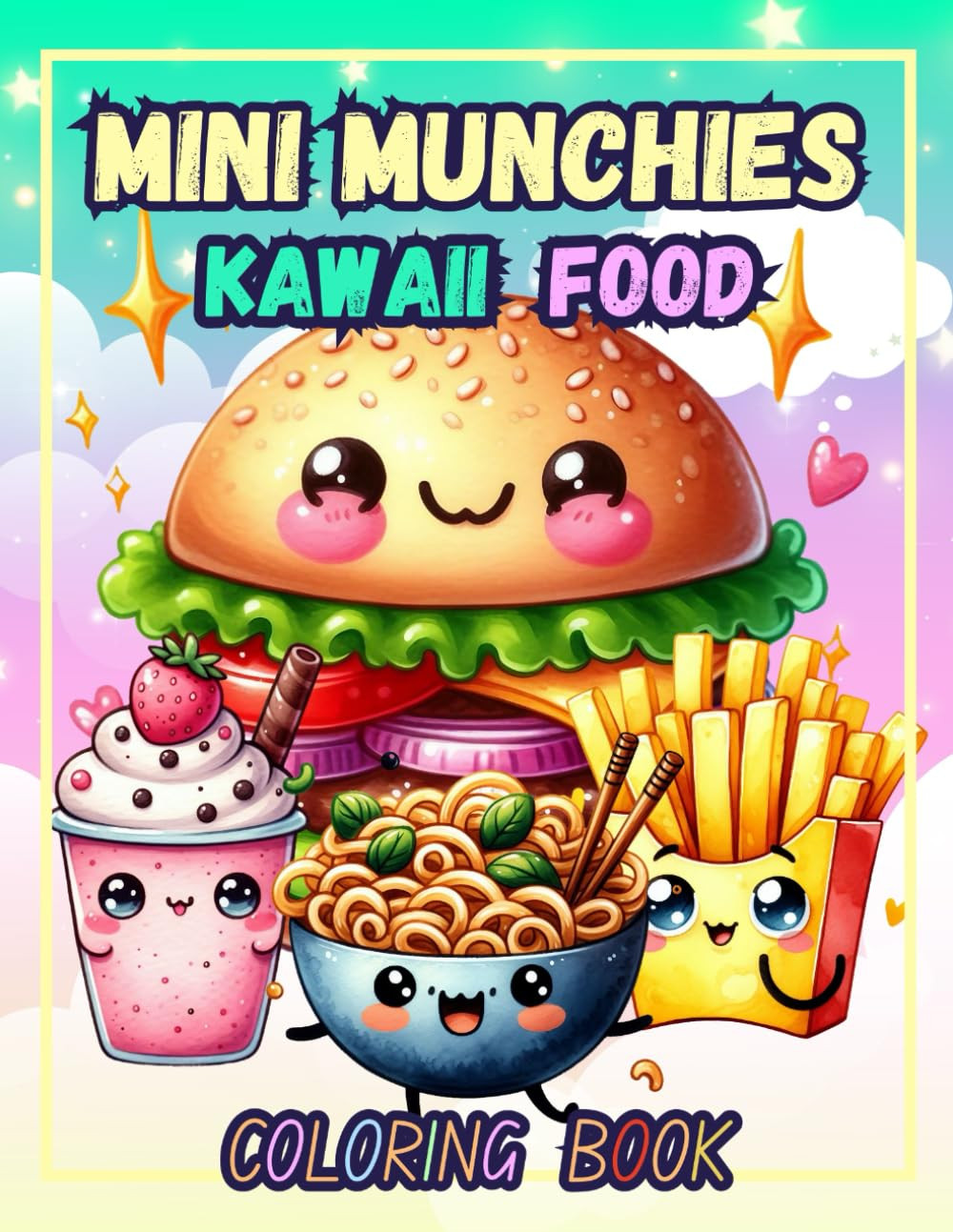 Mini Munchies: Kawaii Food Coloring Book, Sheraden