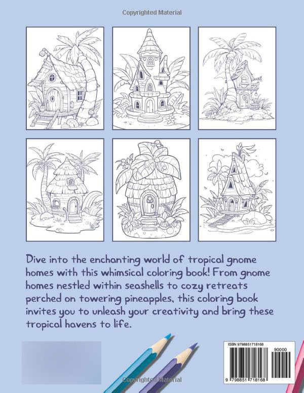Tropical Gnome Homes Coloring Book, Clair Essa - Imagem 2