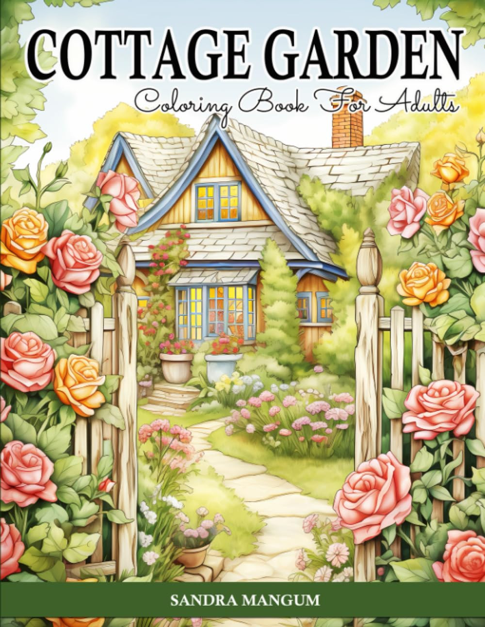 Cottage Garden Coloring Book, Sandra Mangum