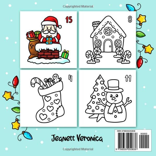 Advent Calendar Christmas Coloring Book, Jeanett Veronica - Imagem 2