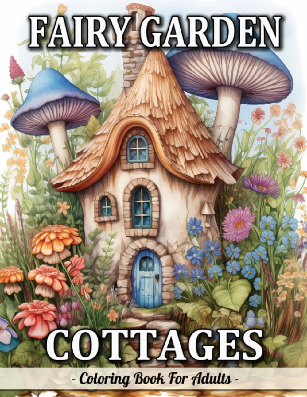 Fairy Garden Cottages Coloring Book, Sandra Mangum