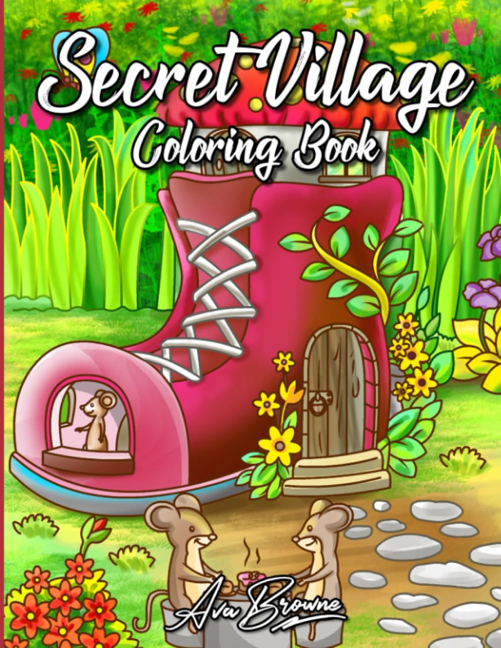 Secret Village Coloring Book, Ava Browne
