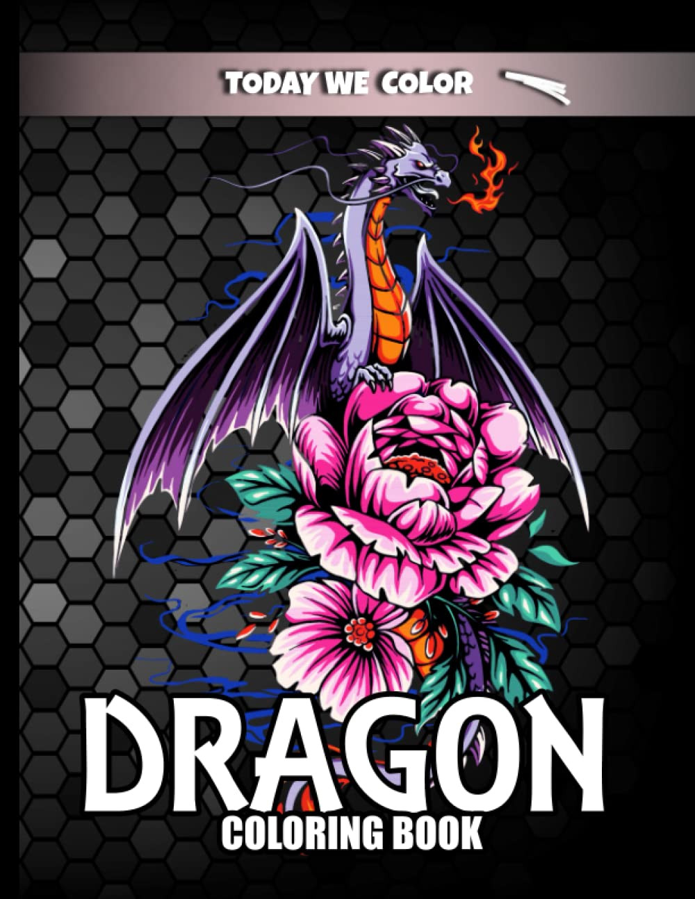 Midnight Dragon Coloring Book, We Color