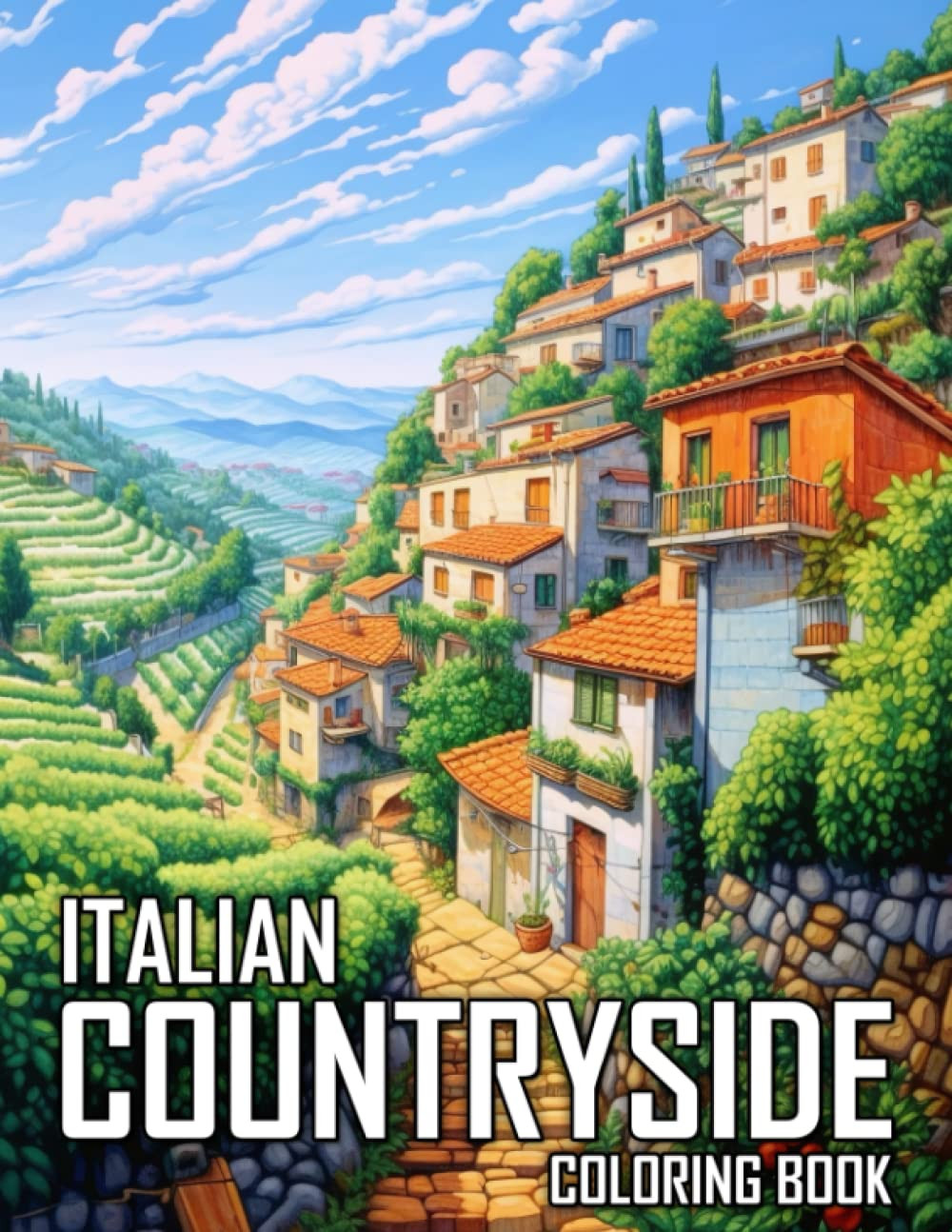 Italian Countryside Coloring Book, Tony Clark