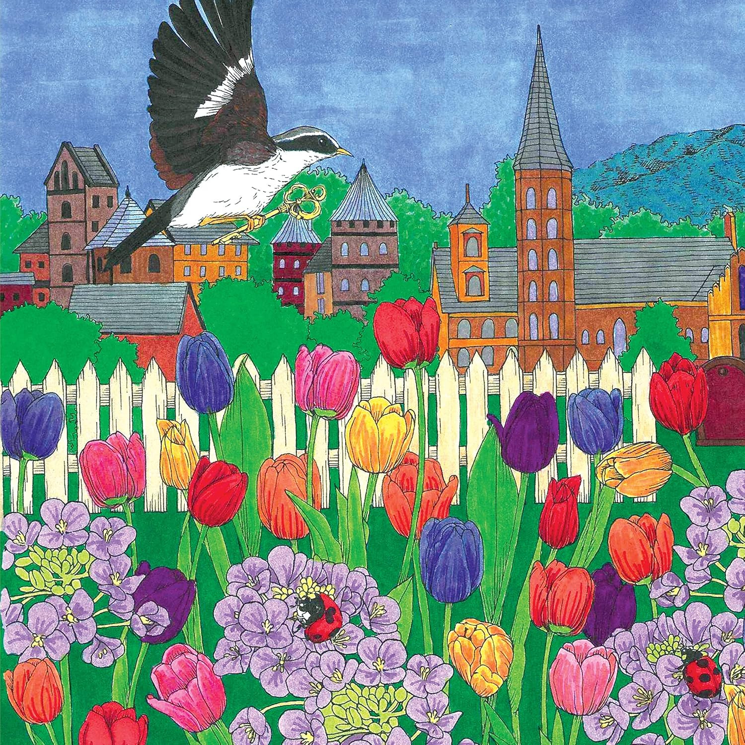 Garden of Fairytale Animals Coloring Book - Kanoko Egusa - Imagem 4