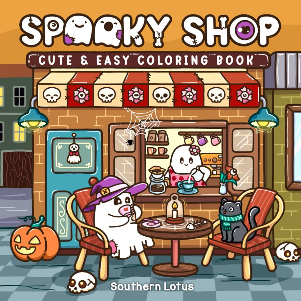 Spooky Shop Coloring Book, Southern Lotus