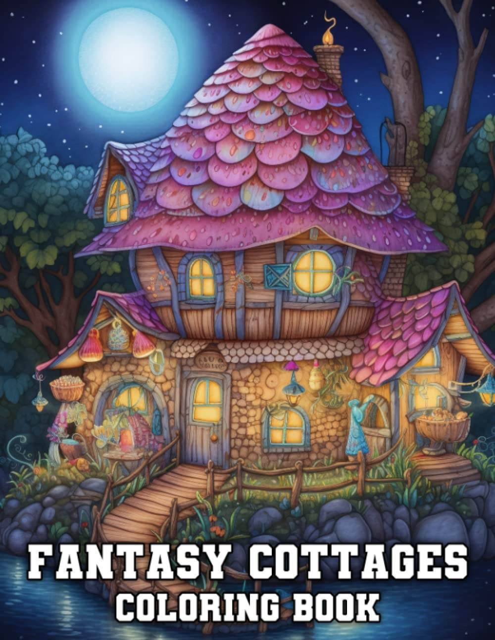 Fantasy Cottages Coloring Book, Tony Clark