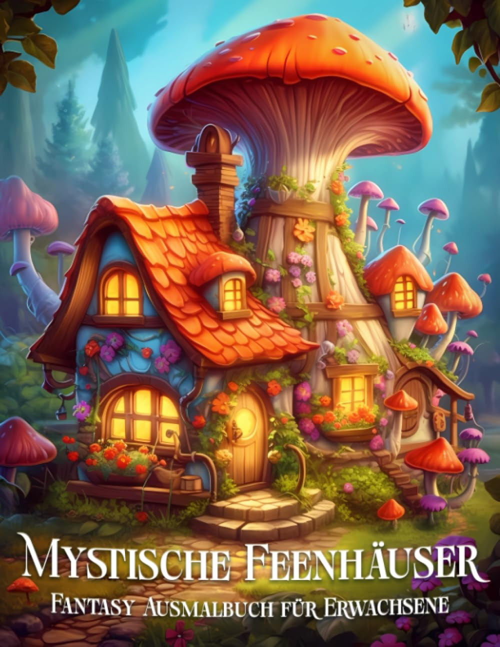 Mystische Feenhauser Fantasy Ausmalbuch fur Erwachsene
