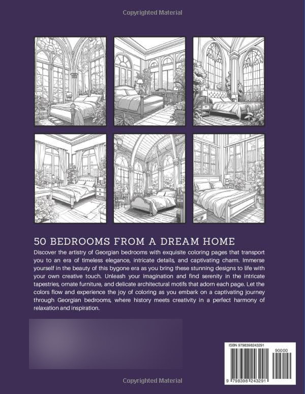 Beautiful Bedrooms Coloring Book, Lolita Diamond - Imagem 2