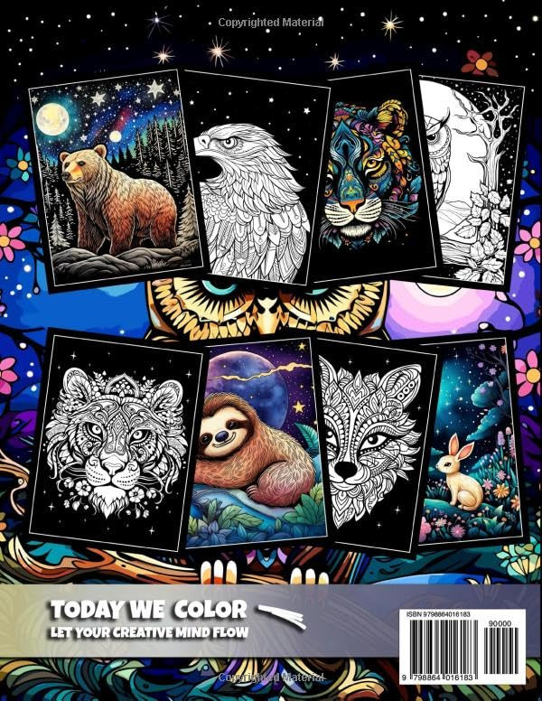 Midnight Animals: Coloring Book, We Color - Imagem 2