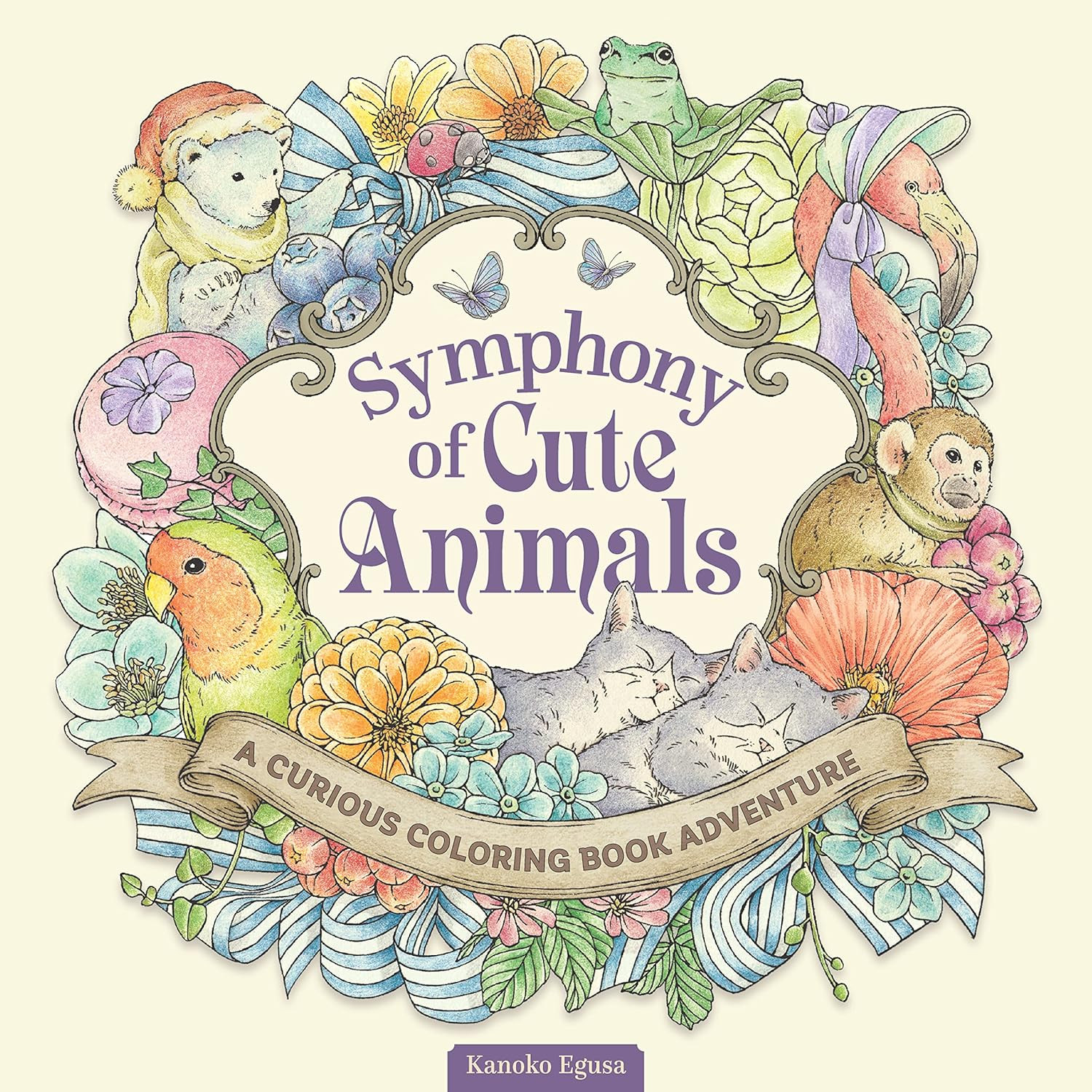 Symphony of Cute Animals Coloring Book - Kanoko Egusa