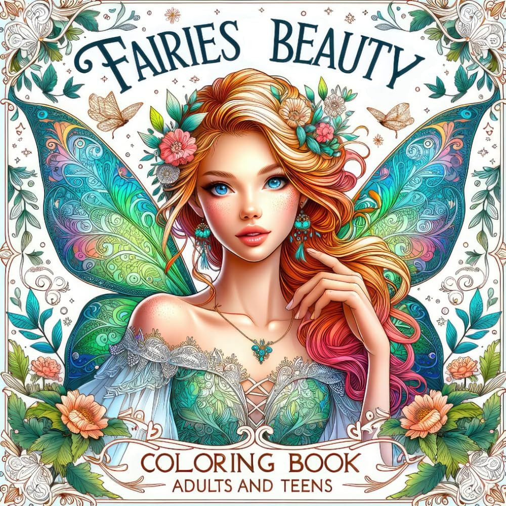 Fairies Beauty Coloring Book, Lizzie Malone