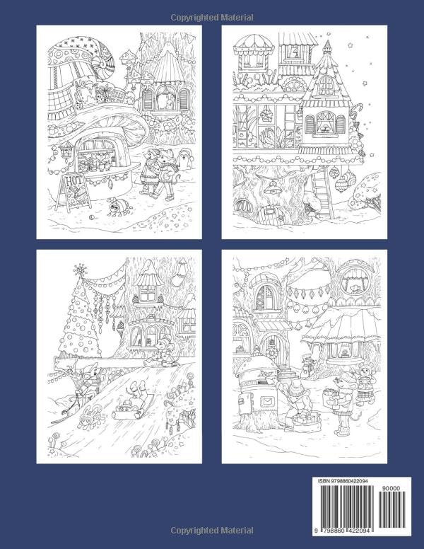 Nice Little Town Christmas 4 Coloring Book, Tatiana Bogema - Imagem 2