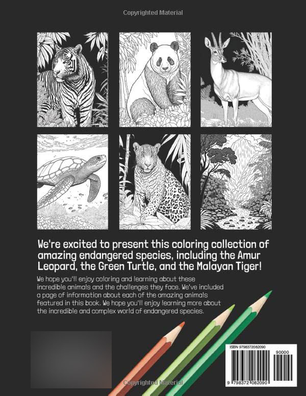 Endangered Wonders Coloring Book, Clair Essa - Imagem 2