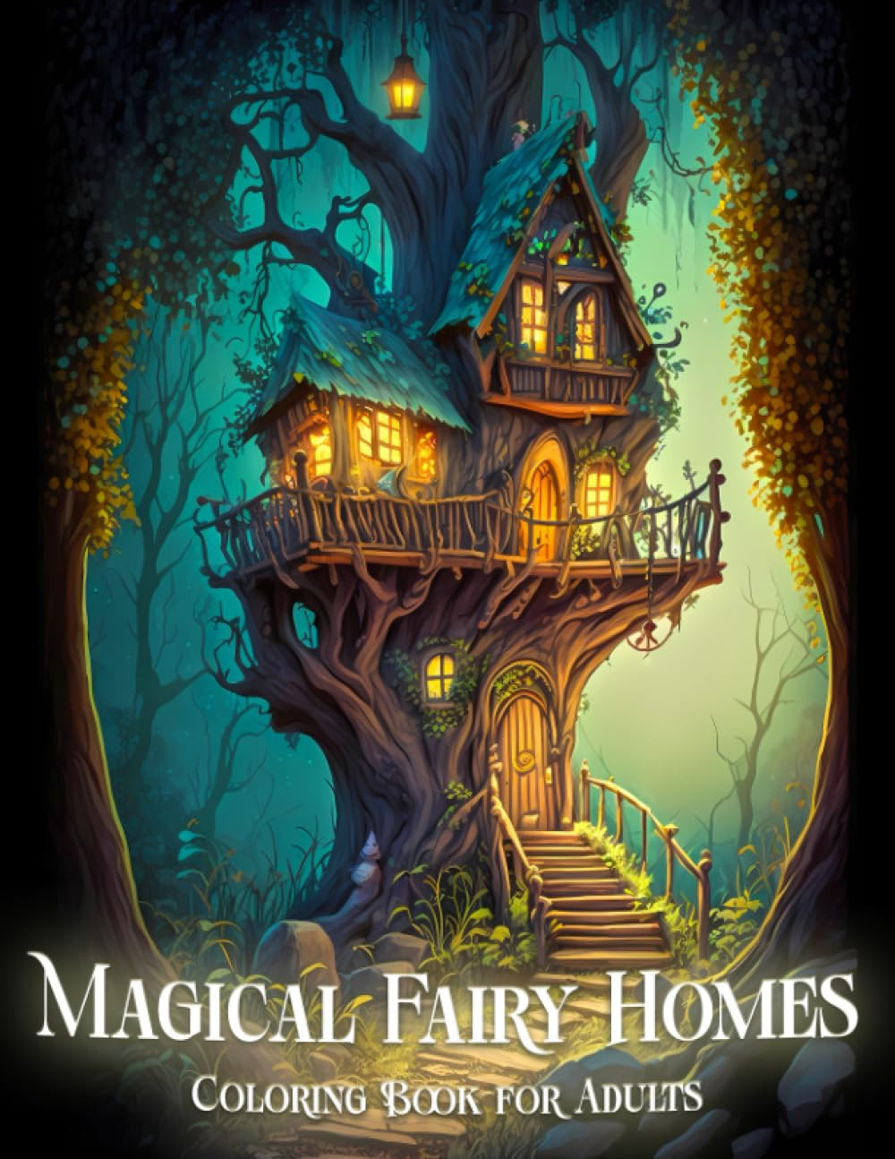 Magical Fairy Homes Coloring Book, Lilas