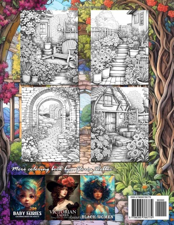 Country Gardens Coloring Book, Gloria Webber - Imagem 2
